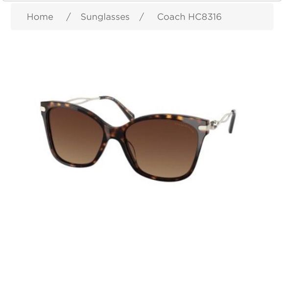 Coach HC8316 Women’s Brown Sunglasses - Picture 1 of 4